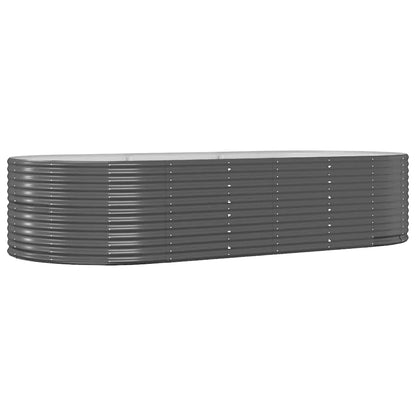 vidaXL Carré potager Anthracite 291x140x68 cm Acier galvanisé