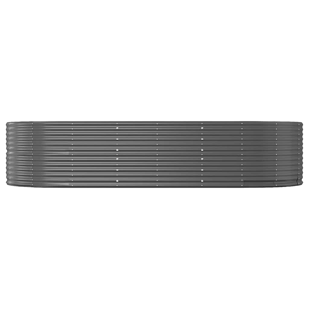 vidaXL Carré potager Anthracite 291x140x68 cm Acier galvanisé