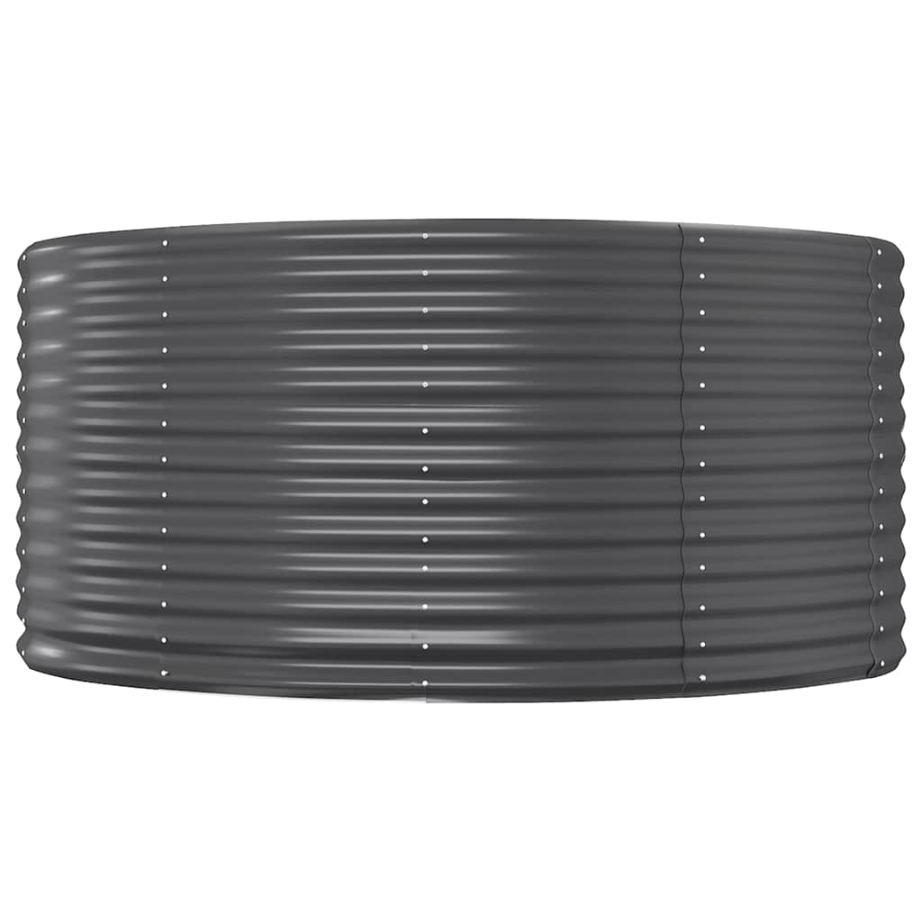 vidaXL Carré potager Anthracite 291x140x68 cm Acier galvanisé