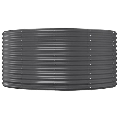 vidaXL Carré potager Anthracite 291x140x68 cm Acier galvanisé