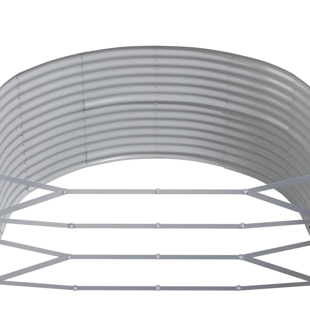vidaXL Carré potager Anthracite 291x140x68 cm Acier galvanisé