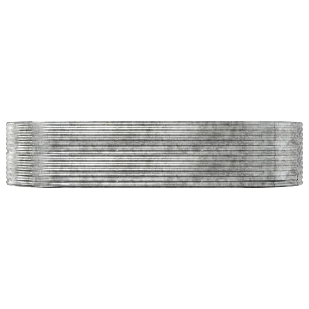 vidaXL Carré potager argenté 291x140x68 cm Acier galvanisé
