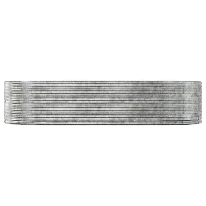 vidaXL Carré potager argenté 291x140x68 cm Acier galvanisé