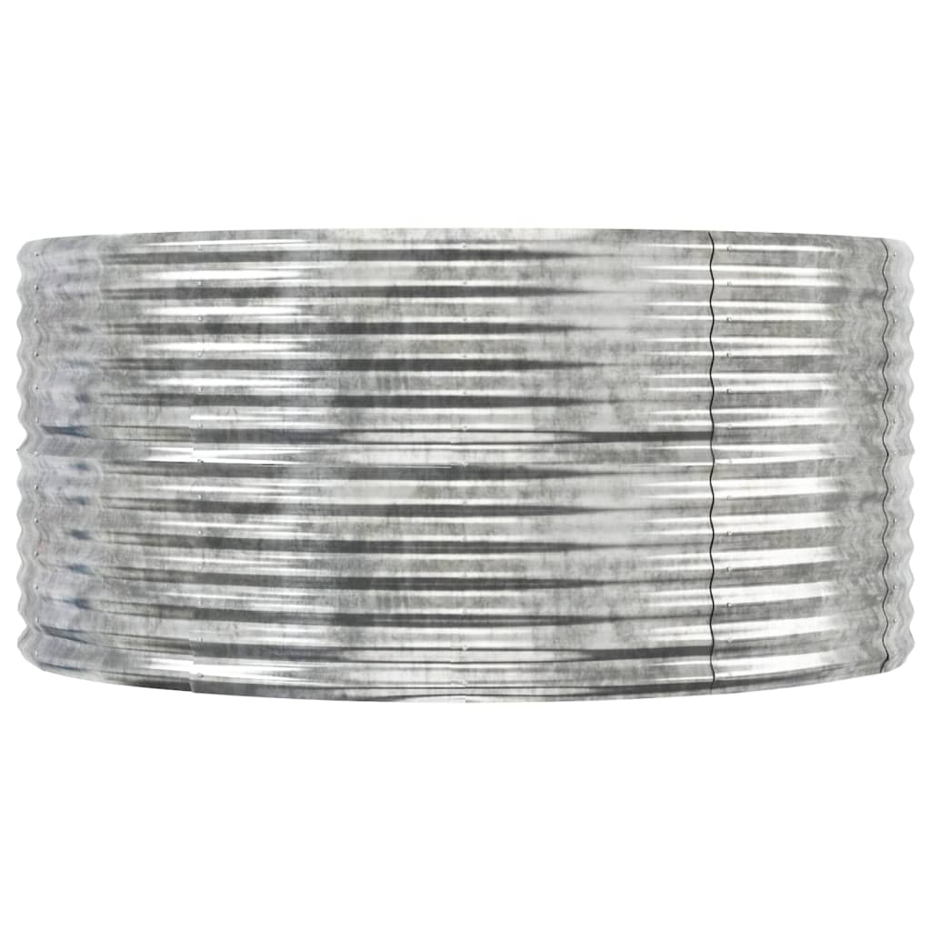 vidaXL Carré potager argenté 291x140x68 cm Acier galvanisé