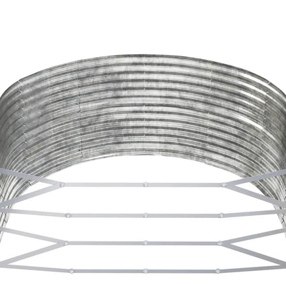 vidaXL Carré potager argenté 291x140x68 cm Acier galvanisé