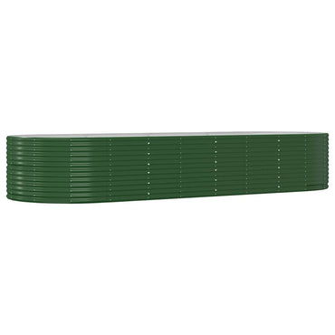 vidaXL Carré potager vert 367x140x68 cm Acier galvanisé