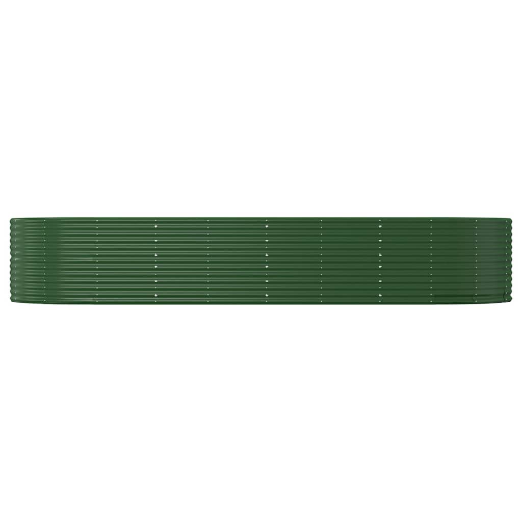 vidaXL Carré potager vert 367x140x68 cm Acier galvanisé