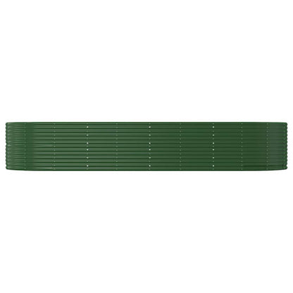 vidaXL Carré potager vert 367x140x68 cm Acier galvanisé