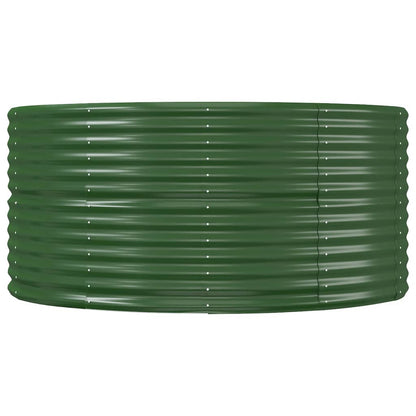 vidaXL Carré potager vert 367x140x68 cm Acier galvanisé