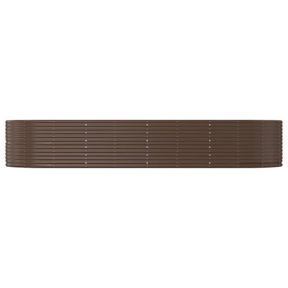 vidaXL Carré potager marron 367x140x68 cm Acier galvanisé