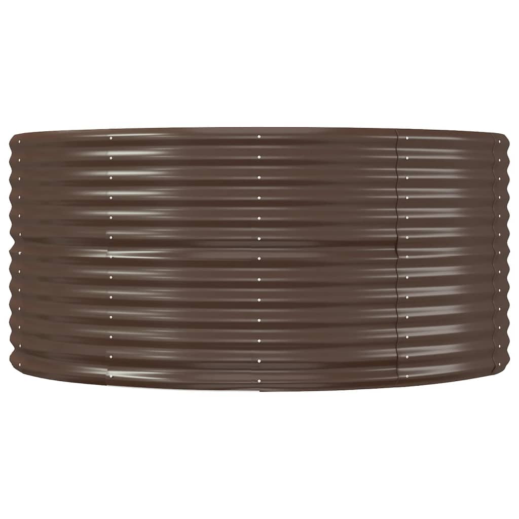 vidaXL Carré potager marron 367x140x68 cm Acier galvanisé