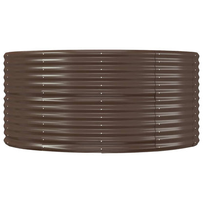vidaXL Carré potager marron 367x140x68 cm Acier galvanisé