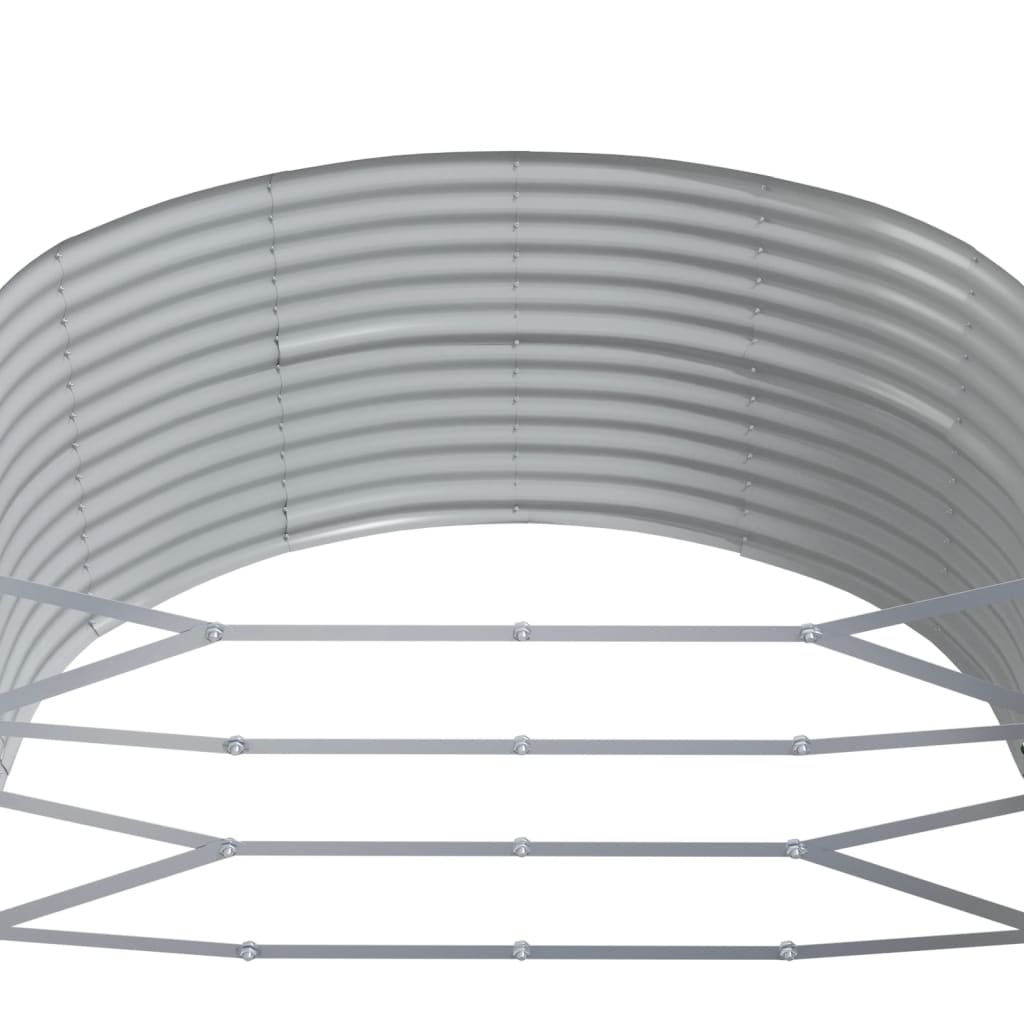 vidaXL Carré potager marron 367x140x68 cm Acier galvanisé