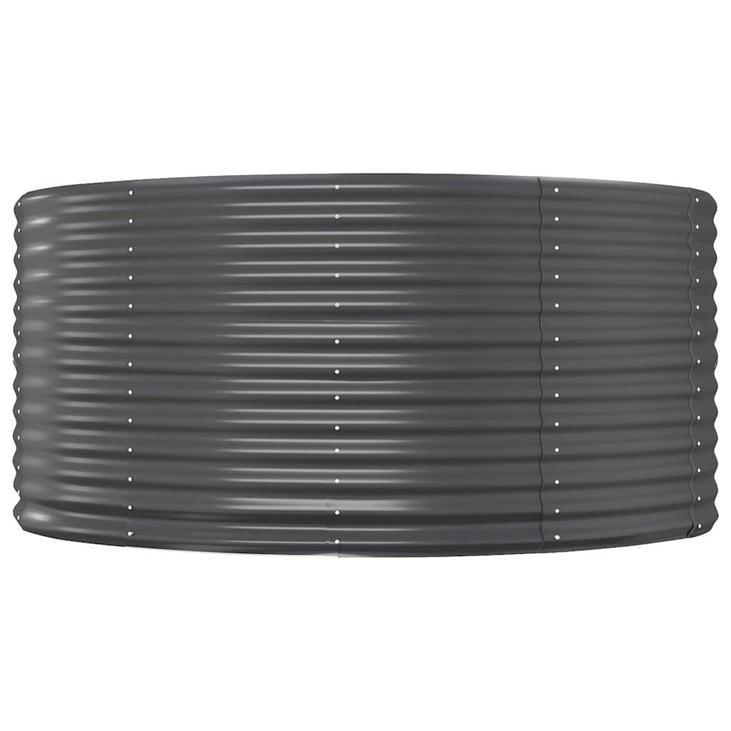 vidaXL Carré potager anthracite 367x140x68 cm Acier galvanisé