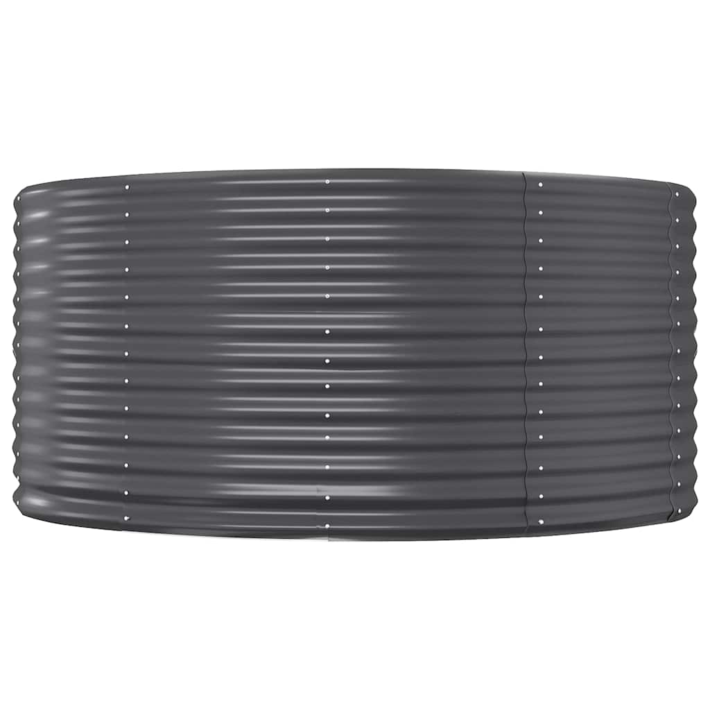 vidaXL Carré potager Anthracite 447x140x68 cm Acier galvanisé