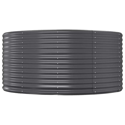 vidaXL Carré potager Anthracite 447x140x68 cm Acier galvanisé