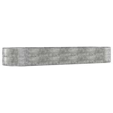 vidaXL Carré potager argenté 447x140x68 cm Acier galvanisé