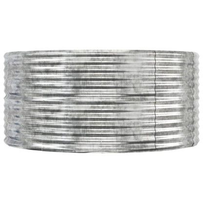 vidaXL Carré potager argenté 447x140x68 cm Acier galvanisé
