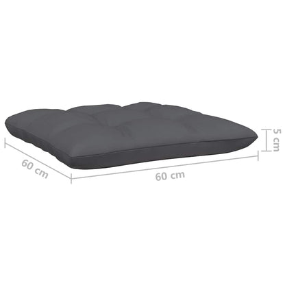 vidaXL 4-tlg. Garten-Lounge-Set mit Anthrazit Kissen Kiefernholz