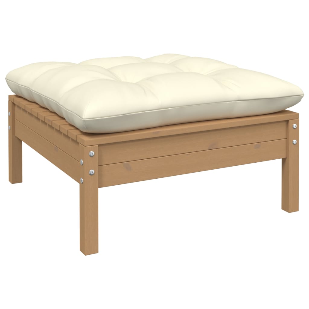 vidaXL 4-tlg. Garten-Lounge-Set mit Kissen Kiefer Massivholz