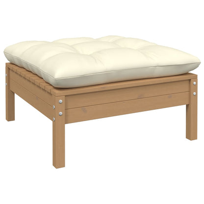 vidaXL 4-tlg. Garten-Lounge-Set mit Kissen Kiefer Massivholz