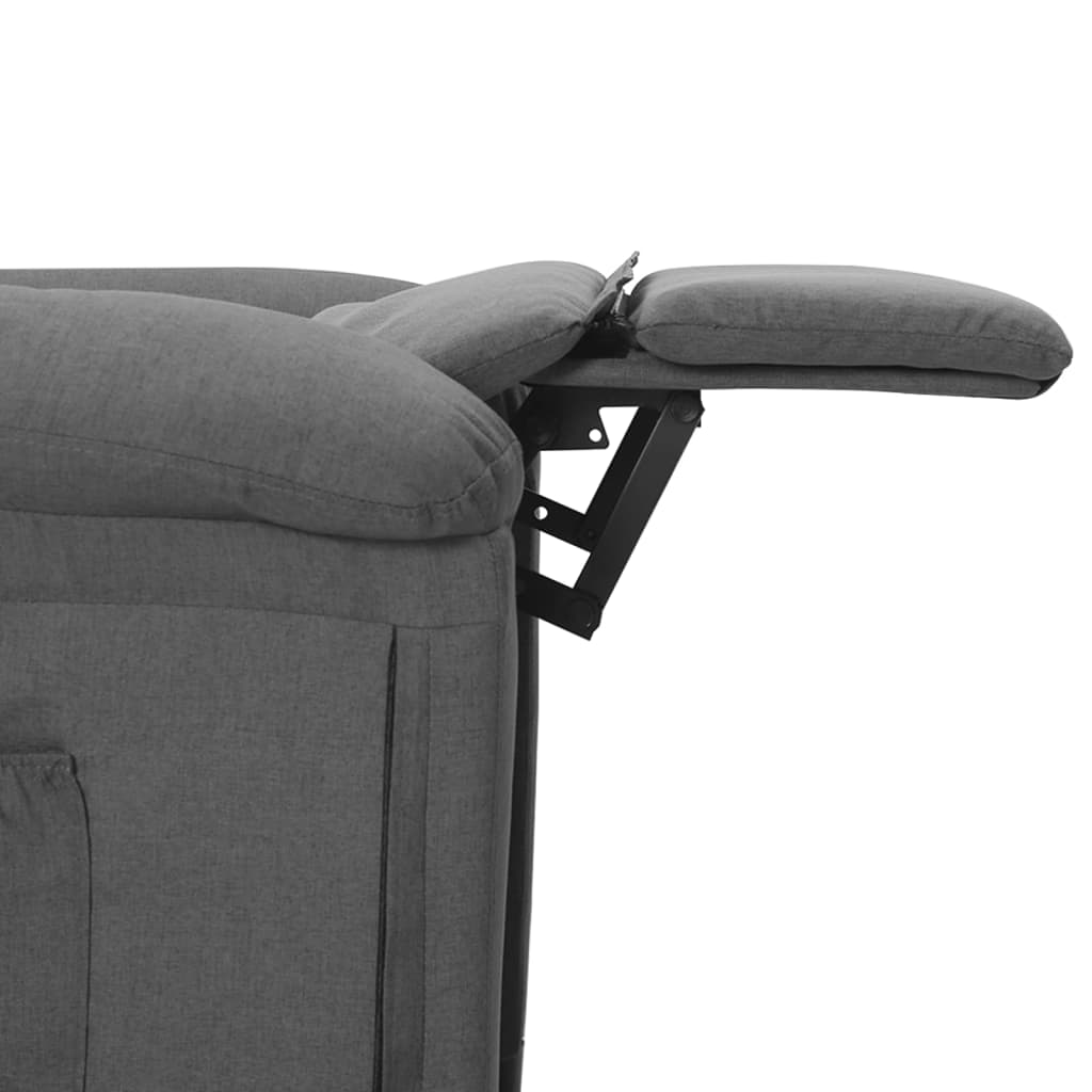 vidaXL Relaxsessel Hellgrau Stoff