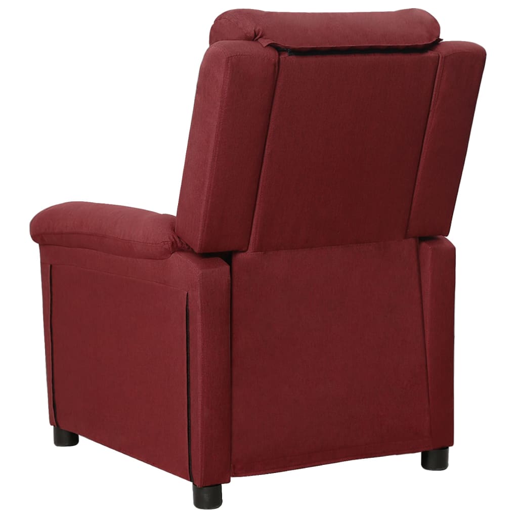 vidaXL Relaxsessel Weinrot Stoff