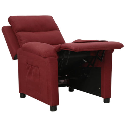 vidaXL Relaxsessel Weinrot Stoff