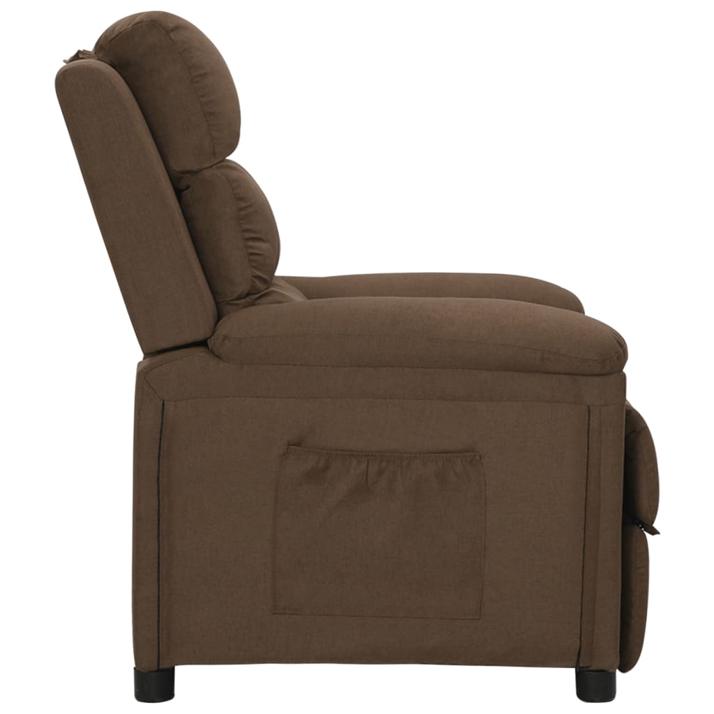 vidaXL Relaxsessel Braun Stoff