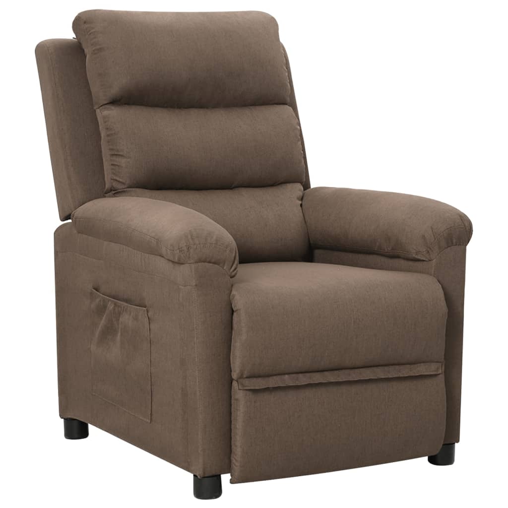 vidaXL Relaxsessel Taupe Stoff
