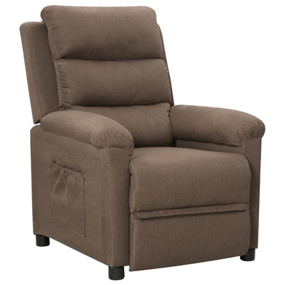 vidaXL Relaxsessel Taupe Stoff