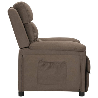 vidaXL Relaxsessel Taupe Stoff