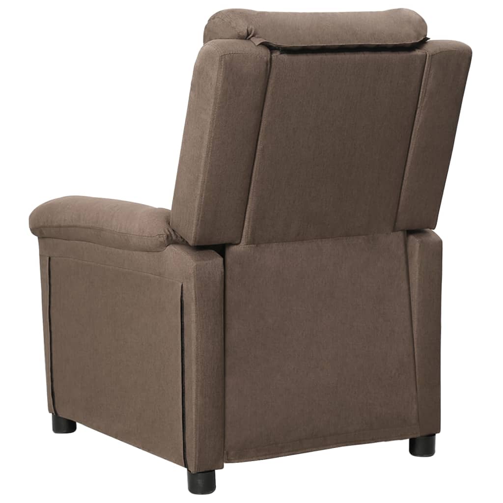 vidaXL Relaxsessel Taupe Stoff
