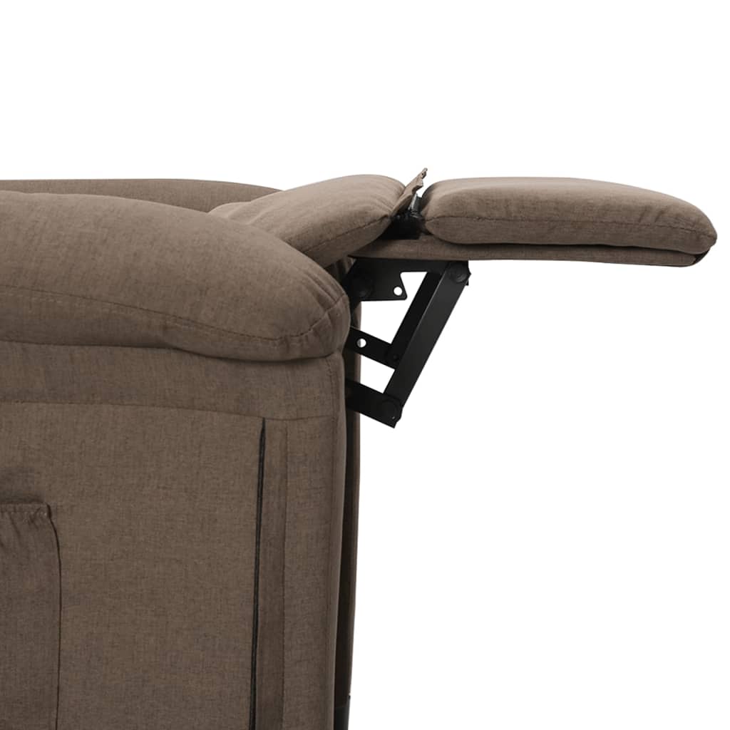 vidaXL Relaxsessel Taupe Stoff