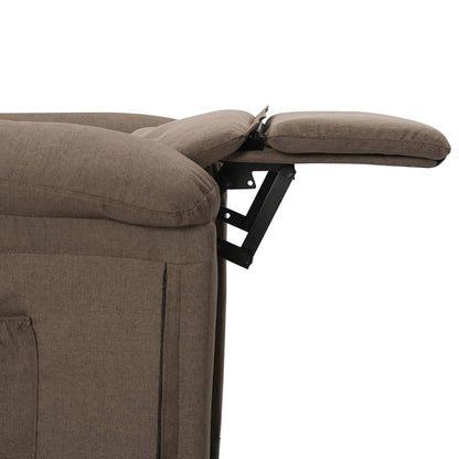 vidaXL Relaxsessel Taupe Stoff