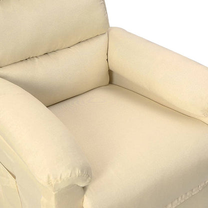 vidaXL Relaxsessel Creme Stoff