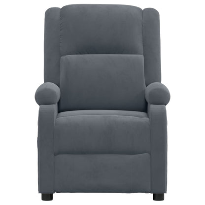 vidaXL Relaxsessel Dunkelgrau Samt
