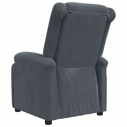 vidaXL Relaxsessel Dunkelgrau Samt