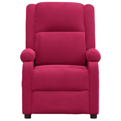vidaXL Relaxsessel Weinrot Samt