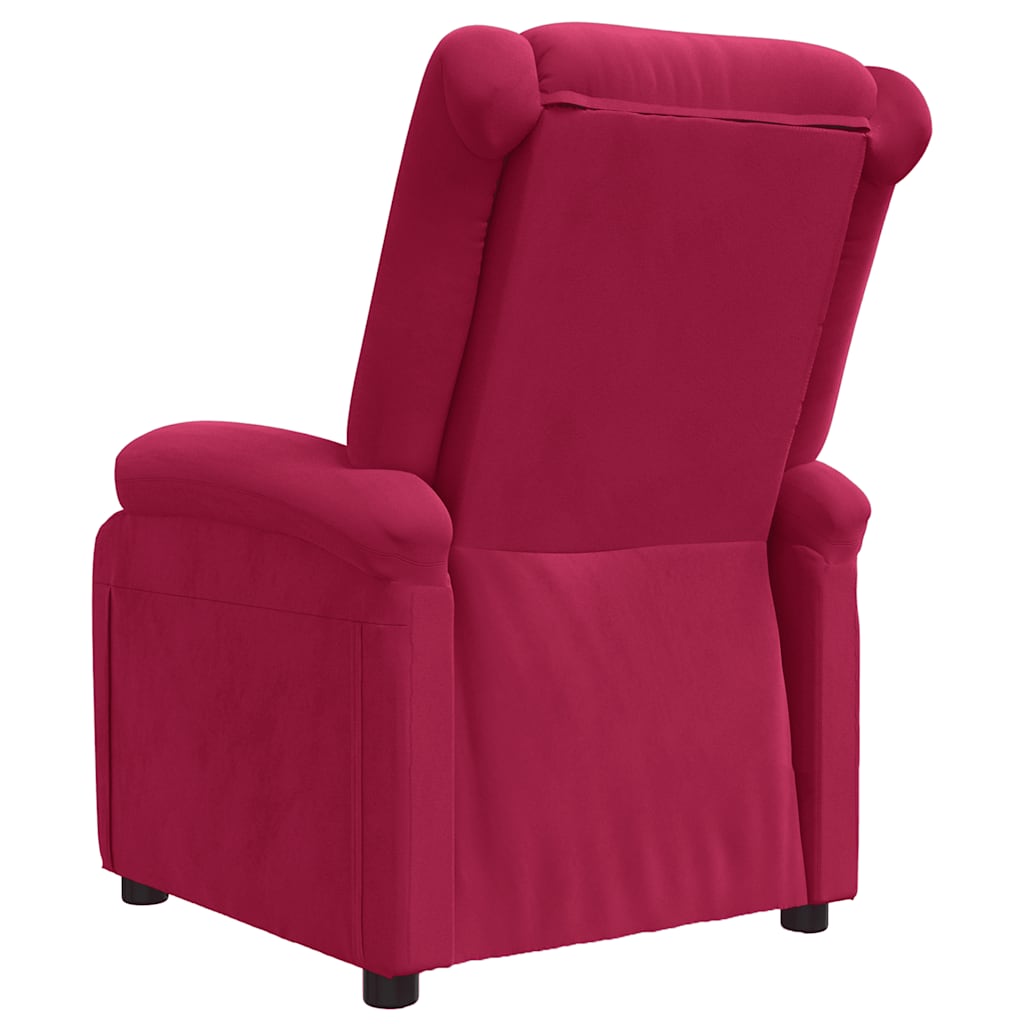 vidaXL Relaxsessel Weinrot Samt