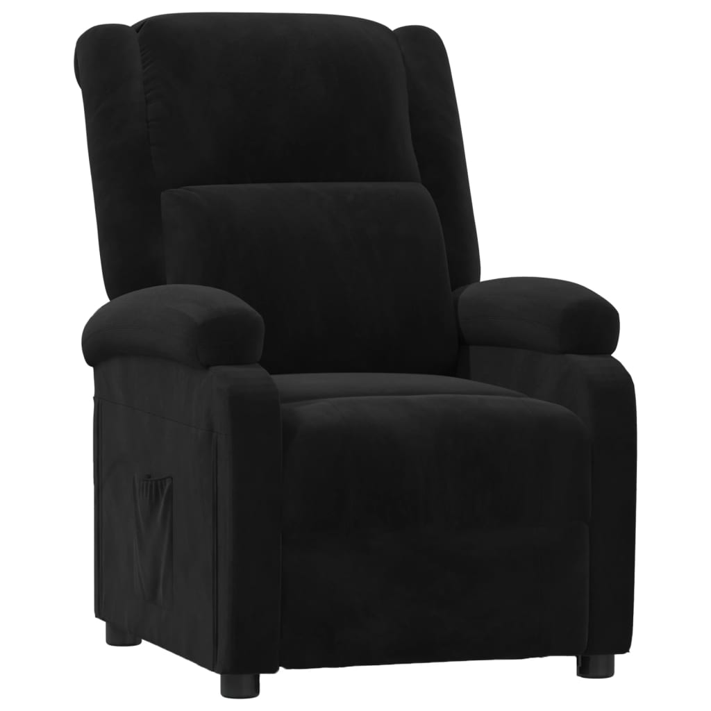 vidaXL Relaxsessel Schwarz Samt