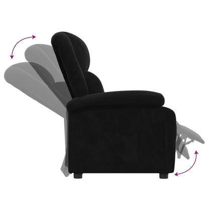 vidaXL Relaxsessel Schwarz Samt