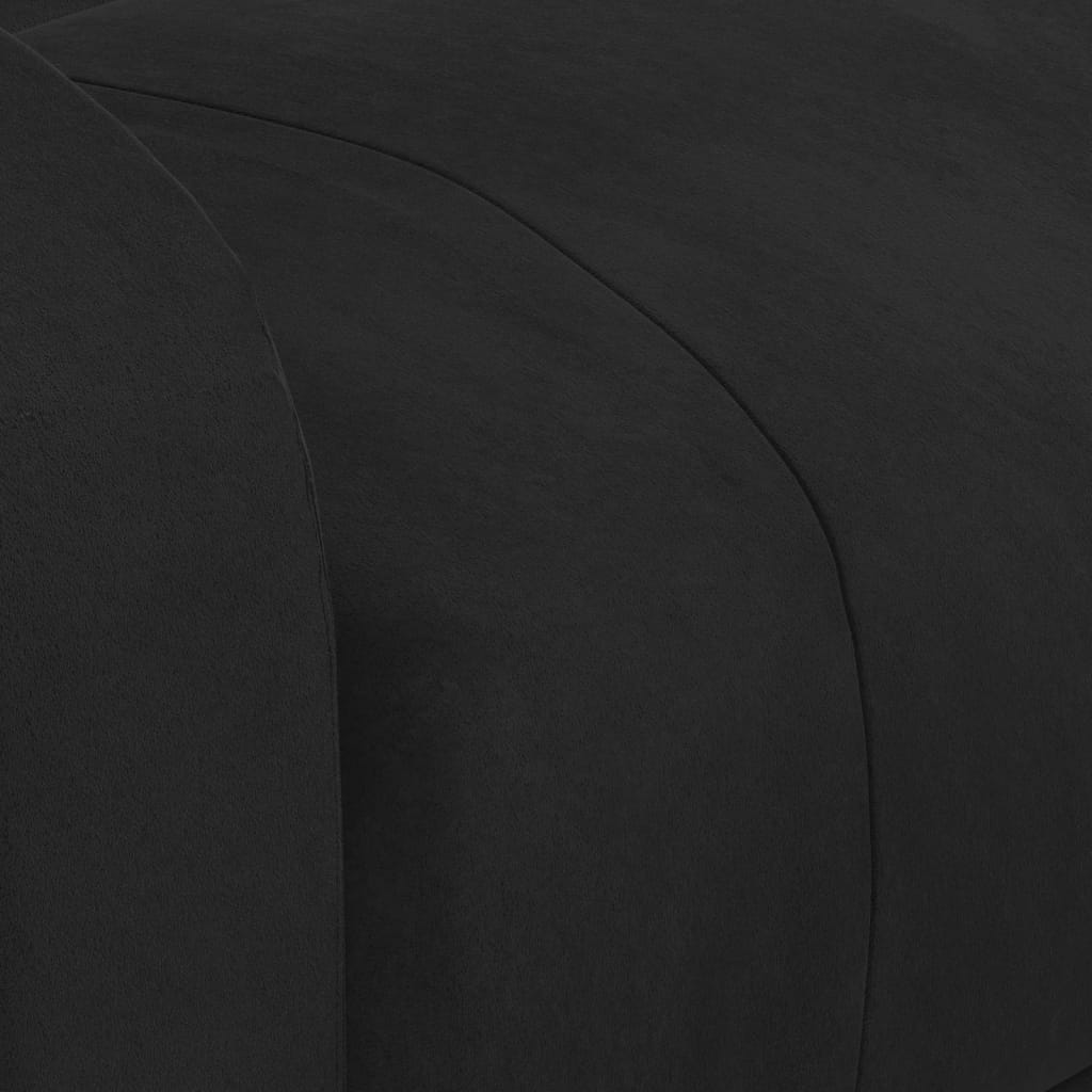 vidaXL Relaxsessel Schwarz Samt