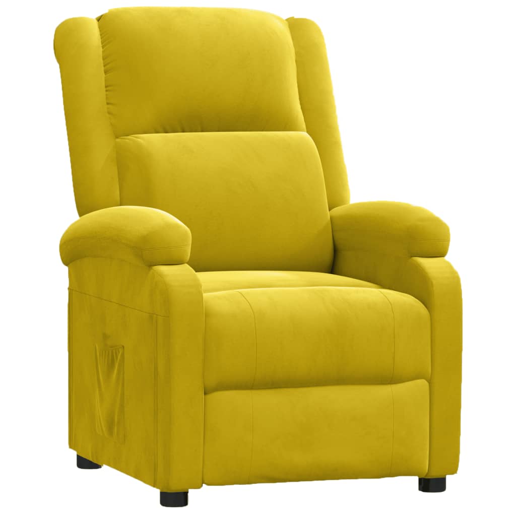 vidaXL Relaxsessel Gelb Samt