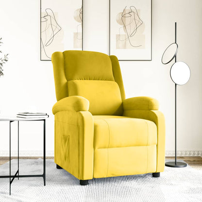 vidaXL Relaxsessel Gelb Samt