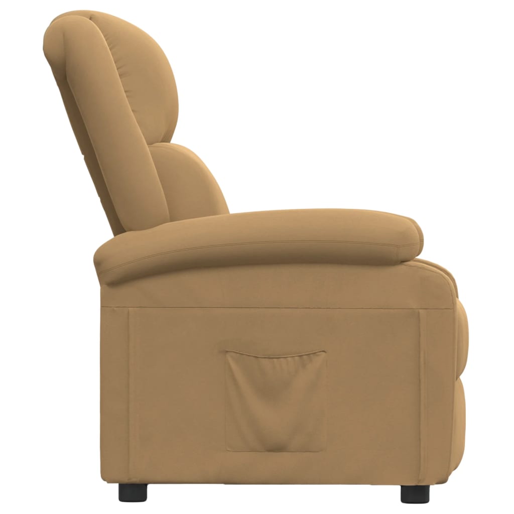 vidaXL Relaxsessel Braun Samt