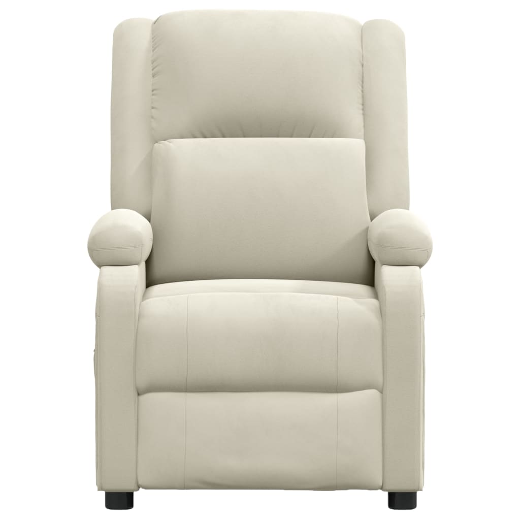 vidaXL Relaxsessel Creme Samt
