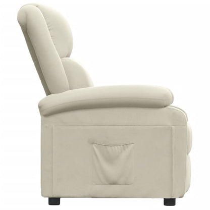 vidaXL Relaxsessel Creme Samt
