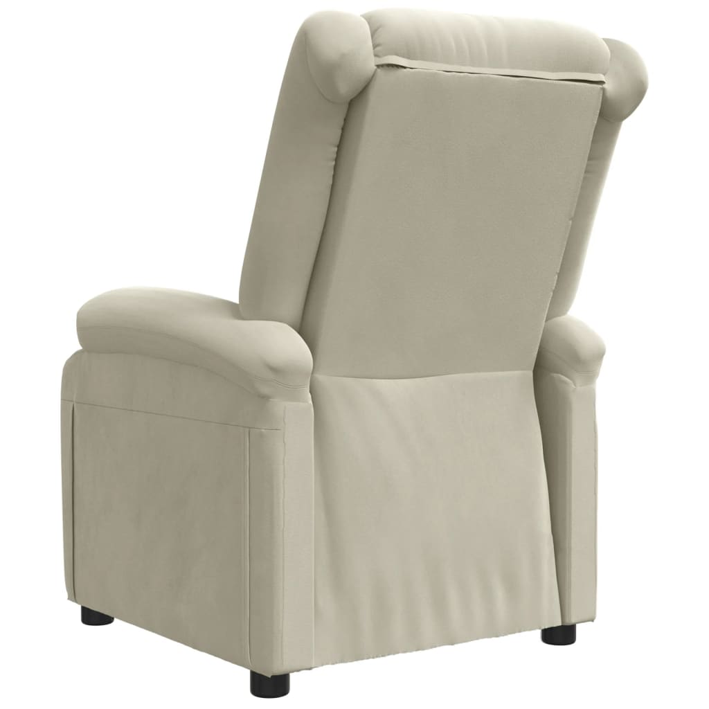 vidaXL Relaxsessel Creme Samt
