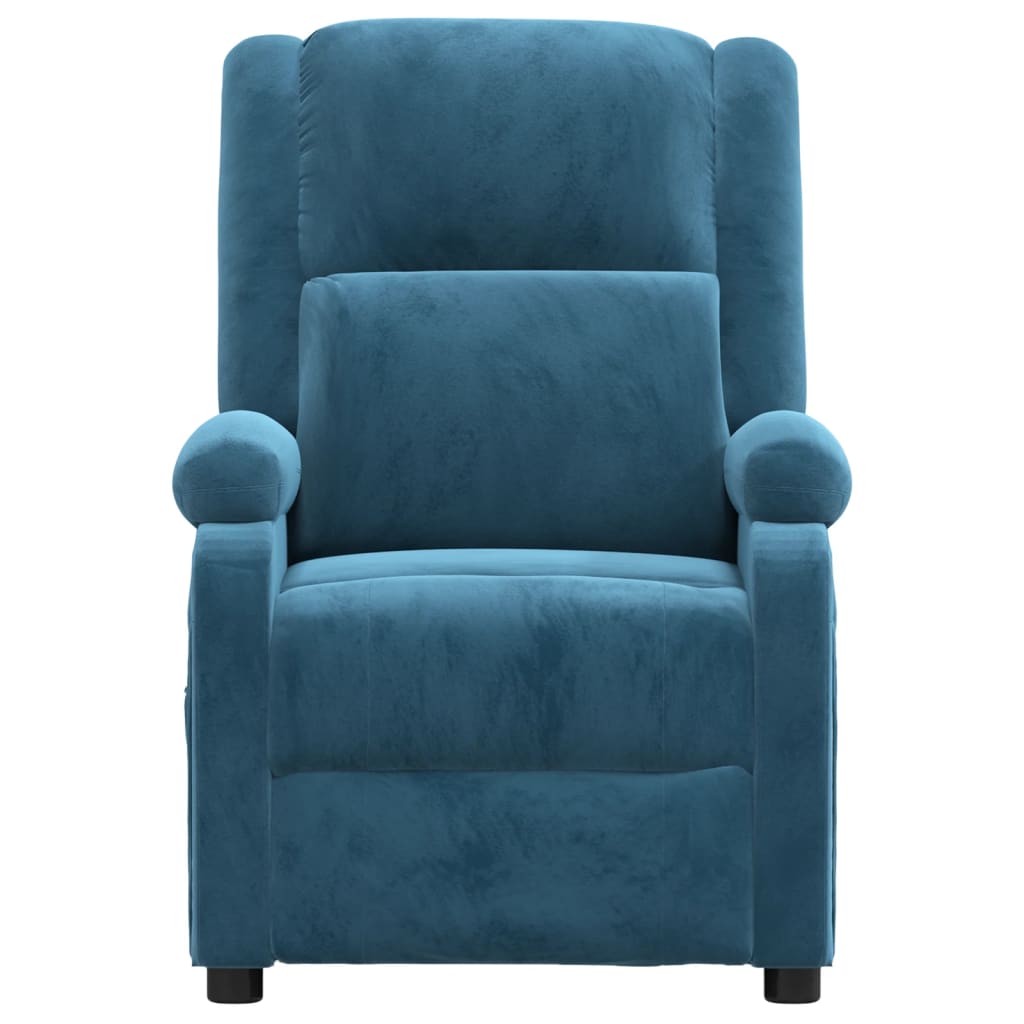 vidaXL Relaxsessel Blau Samt